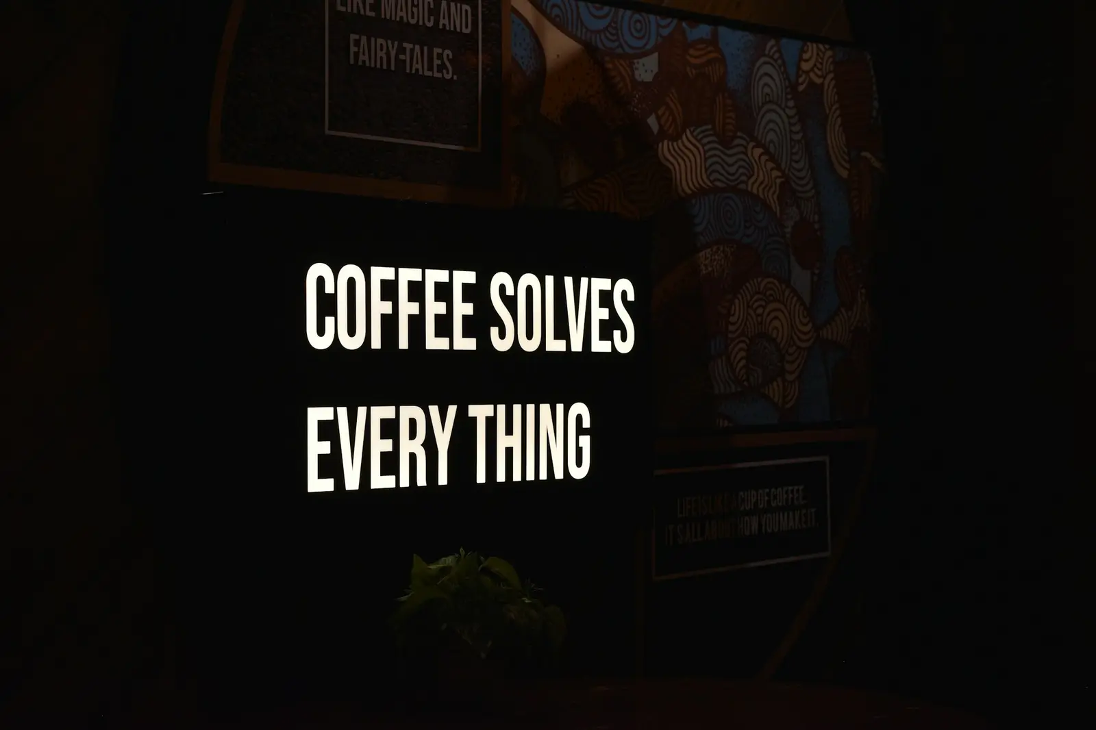 Atmospheric coffee shop environment with soft natural light